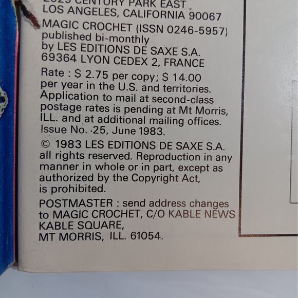 Vintage 1983 Magic Crochet Magazine of Patterns and Projects - Picture 3 of 5